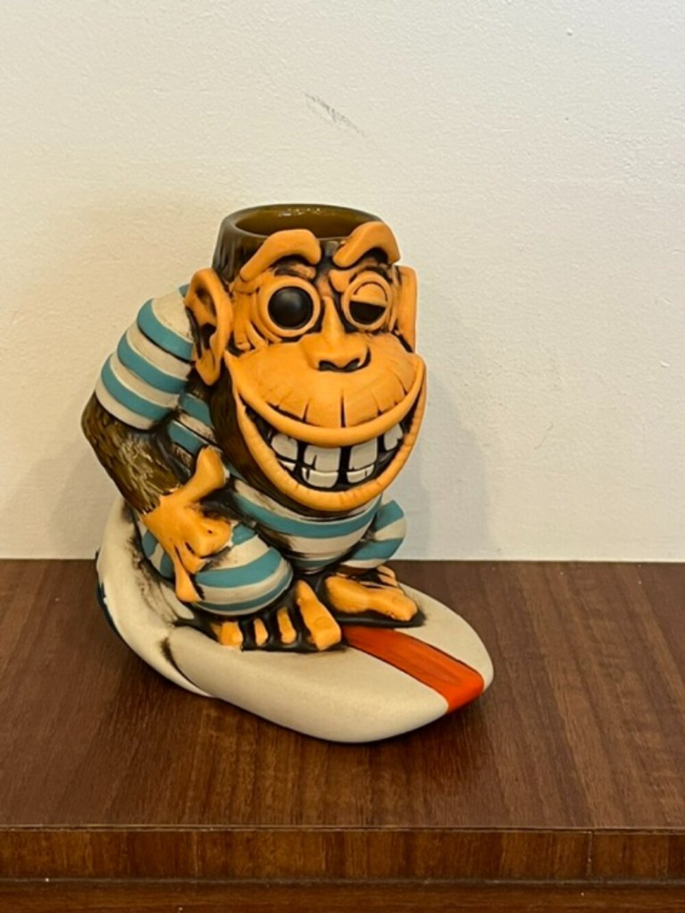 Stowaway Surfing Monkey Tiki Mug by Tiki Farm